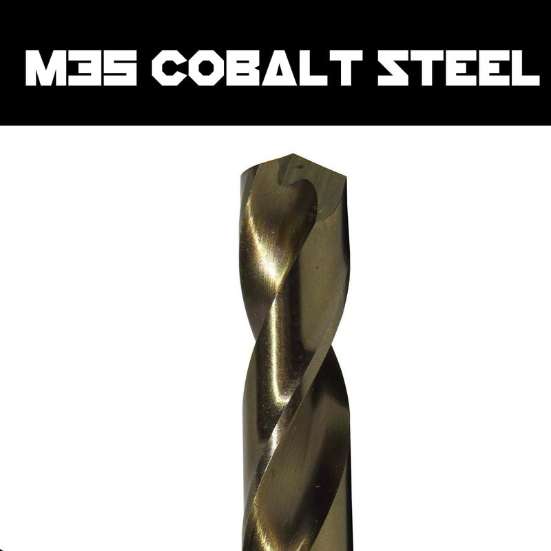 Narwhal 5/8 Inch x 12 Inch Aircraft Drill Bit (Professional Grade) Extra Long Black Oxide Cobalt Extension Bit - Perfect for Drilling into Sheet Metal, Stainless, Aluminum, Wood, & Copper - Image 4